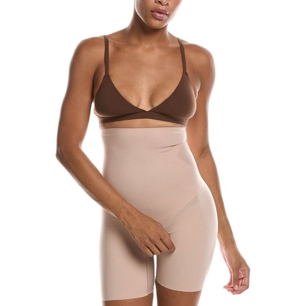 Calvin Klein Womens  Stay-Put Stretch Short, Brown